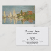 アルジャントゥーユ-クロード・モネのレガッタ 名刺 (正面/裏面)