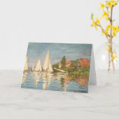 アルジャントゥーユ、c.1872のクロード・モネ|のレガッタ カード (黄色い花)