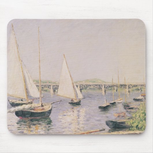 アルジャントゥーユ、c.1888の航行ボート マウスパッド (正面)