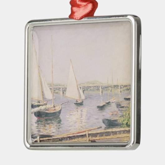 アルジャントゥーユ、c.1888の航行ボート メタルオーナメント (左)