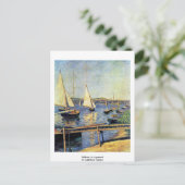 アルジュンテュイユの帆船（Gustave Caillebotte） ポストカード (スタンド正面)