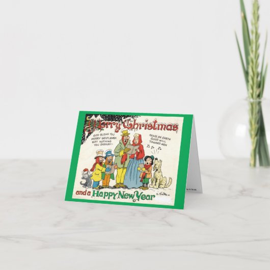 アルスクラシックミス漫画ストリップクリスマスカード シーズンカード (正面)