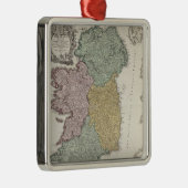 アルスターの地域を示すアイルランドの地図 メタルオーナメント (右)