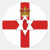 アルスターの旗の北アイルランドの旗 ラウンドシール (正面)