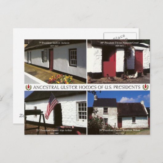 アルスターの米国の大統領のな家屋敷 ポストカード (正面/裏面)