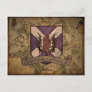 アルスタースコットアンティーク地図はがき ポストカード