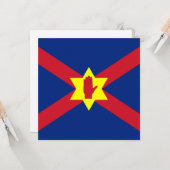 アルスター州旗（北アイルランド） カード (正面/裏面インサイチュ)