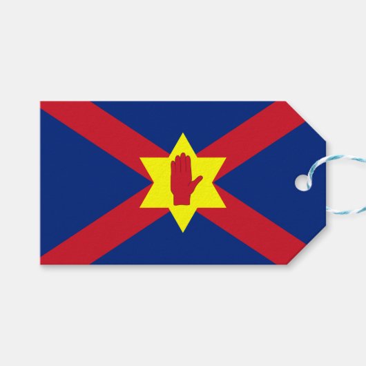 アルスター州旗（北アイルランド） ギフトタグ (正面(横))