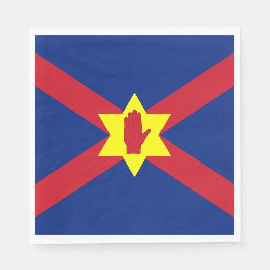 アルスター州旗（北アイルランド） スタンダードランチョンナプキン (正面)