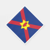 アルスター州旗（北アイルランド） スタンダードランチョンナプキン (角)