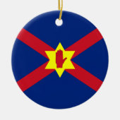 アルスター州旗（北アイルランド） セラミックオーナメント (正面)