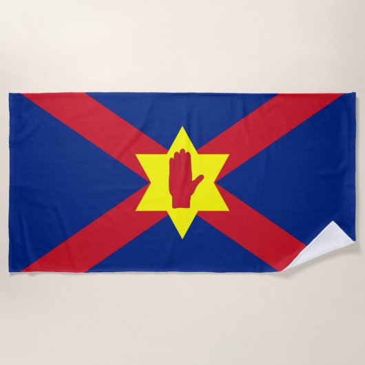 アルスター州旗（北アイルランド） ビーチタオル (正面)