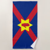 アルスター州旗（北アイルランド） ビーチタオル (正面)