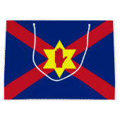 アルスター州旗（北アイルランド） ラージペーパーバッグ (正面)