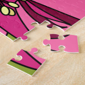 アルストロエメリアフラワーアンドゴールドフィンチジグソーパズル ジグソーパズル (側面)