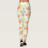 アルストロエメリアフローラペルーのユリのアートレギンス レギンス (裏面)