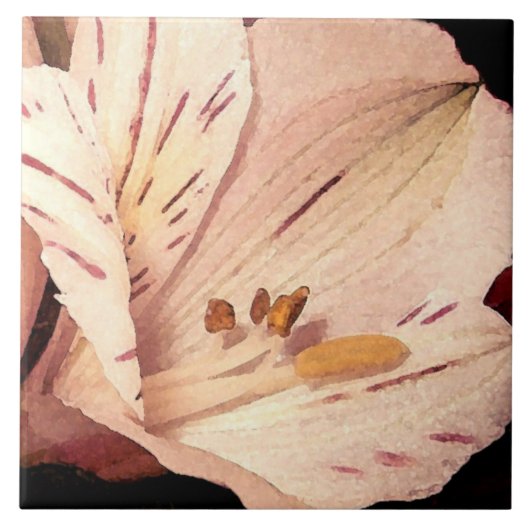 アルストロメリアの花 タイル (正面)