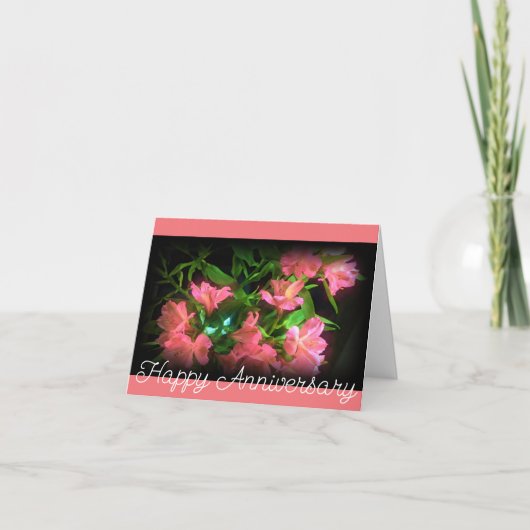 アルストロメリアの記念日ウィッシュ カード (正面)