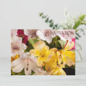 アルストロメリア(ペルーのユリ)招待状 招待状 (スタンド正面)