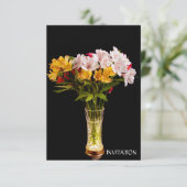 アルストロメリア（ペルーのユリ）招待状 招待状 (スタンド正面)