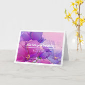 アルズグテツムゲバートスト名前をカスタムする誕生日カード カード (黄色い花)