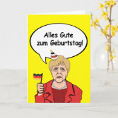 アルズグテツムゲブルトスタグアンジェラメルケル誕生日 カード (黄色い花)