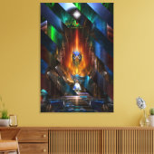 アルセシア黄金女神カミソリ切りキャンバス印刷 キャンバスプリント (インサイチュ (リビング))