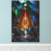 アルセシア黄金女神カミソリ切りキャンバス印刷 キャンバスプリント (インサイチュ (ウッドフロア))