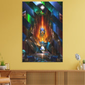 アルセシア黄金女神カミソリ切りキャンバス印刷 キャンバスプリント (インサイチュ (リビング))