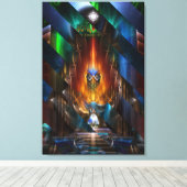 アルセシア黄金女神カミソリ切りキャンバス印刷 キャンバスプリント (インサイチュ (ウッドフロア))