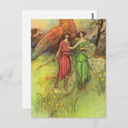 アルセストと愛のはがきの神 ポストカード (正面/裏面)