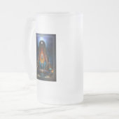 アルセチア・フラクタルアートの黄金のビジョン フロストグラスビールジョッキ (正面左)