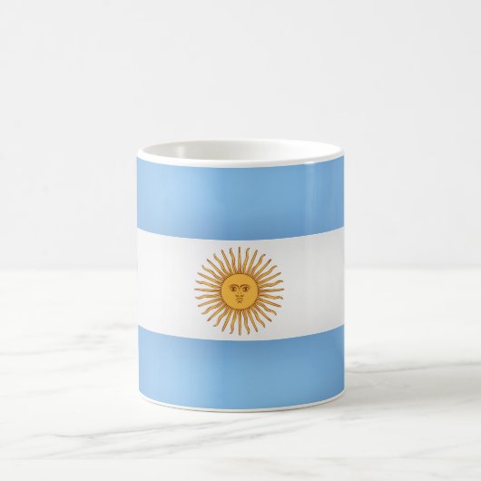 アルゼカッコいいンチン国旗 コーヒーマグカップ (中央)