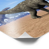 アルゼンチノサウルス恐竜の歩き – 3D 描写 フォトプリント            (角)