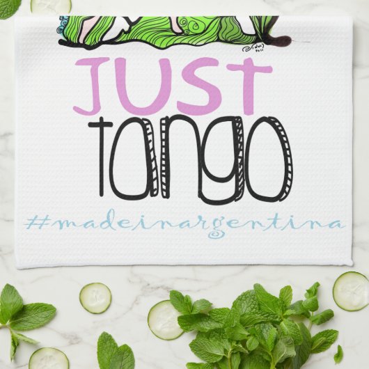 アルゼンチンでなされるちょうどタンゴ キッチンタオル (折り畳み)