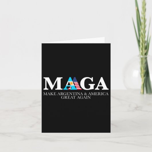 アルゼンチンとアメリカを再素晴らしびトランプ – ミル カード (正面)