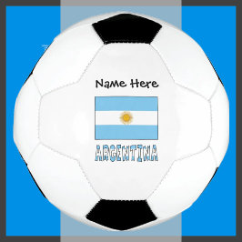 アルゼンチンとアルゼンチンの旗 カスタマイズ可能 サッカーボール