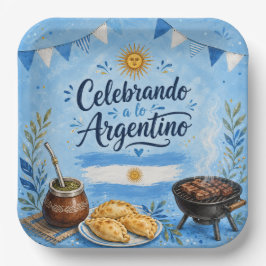 アルゼンチンのお祝いパーティー ペーパープレート