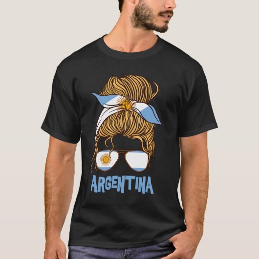アルゼンチンのためのアルゼンチン国旗 Tシャツ (正面)