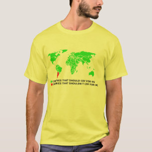アルゼンチンのための泣かないで私を おかしいシャツ Tシャツ