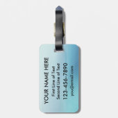 アルゼンチンのアメリカの絡み合ったハートラゲージタグ ラゲッジタグ (裏面縦)