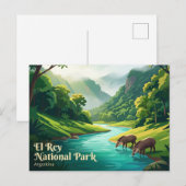 アルゼンチンのエル・レイ国立公園 ポストカード (正面/裏面)