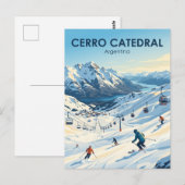 アルゼンチンのカトレドラル山 ポストカード (正面/裏面)