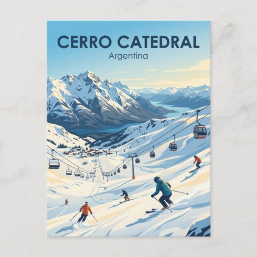 アルゼンチンのカトレドラル山 ポストカード (正面)