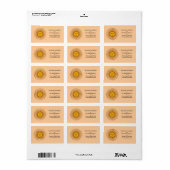 アルゼンチンのゴールデンサン国旗の名前の住所 シール (フルシート)