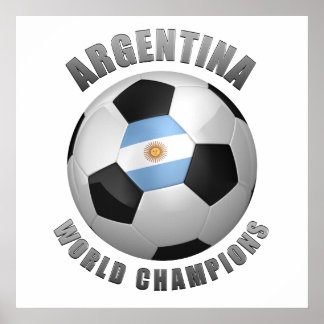 アルゼンチンのサッカーのチャンピオン ポスター