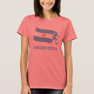 アルゼンチンのサッカーの旗 Tシャツ