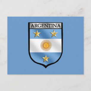 アルゼンチンのサッカーエンブレムシールドバッジチャンピオン ポストカード