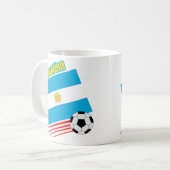 アルゼンチンのサッカーチーム コーヒーマグカップ (正面左)