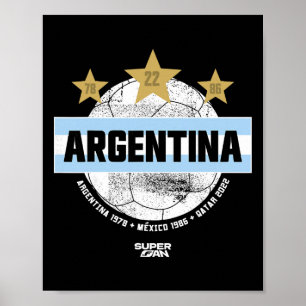 アルゼンチンのサッカーファン ワールドカップ 2026 _5  ポスター